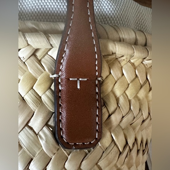 Tory Burch ELLA STRAW MINI BASKET (summer bag) - Picture 11 of 13
